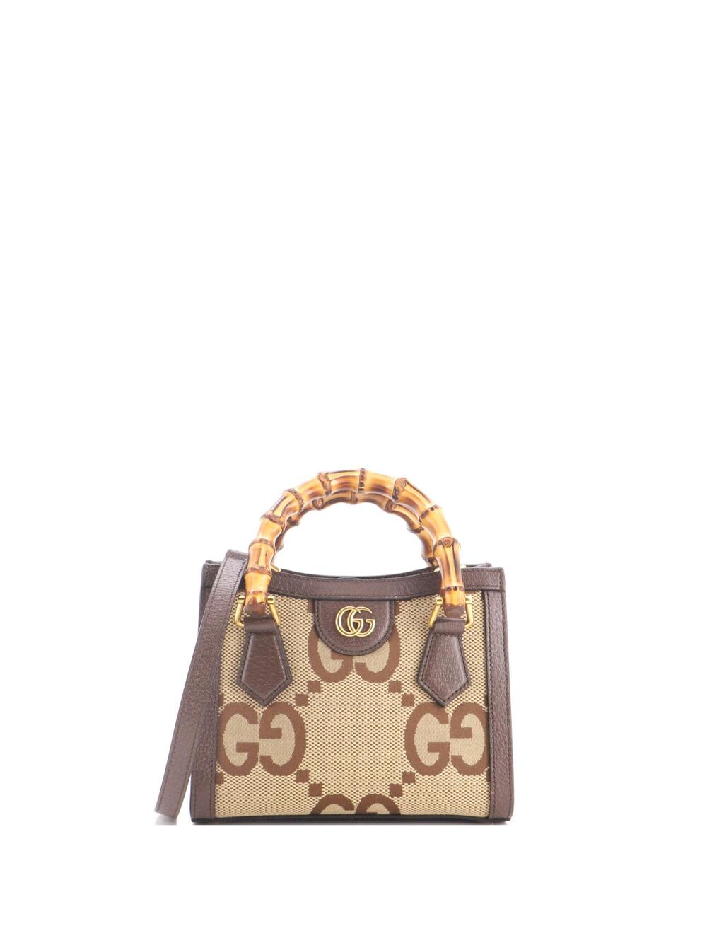 Gucci Diana Nm Bamboo Handle Tote Jumbo #349006G21B